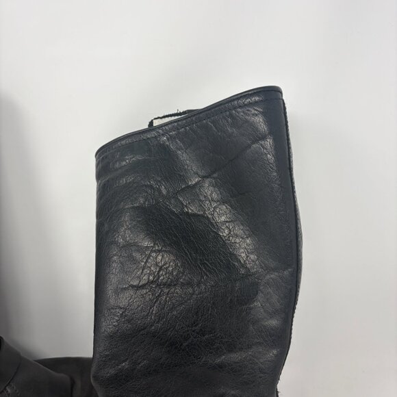 Frye Veronica Slouch Boots tall black leather 10 women's - Picture 7 of 16